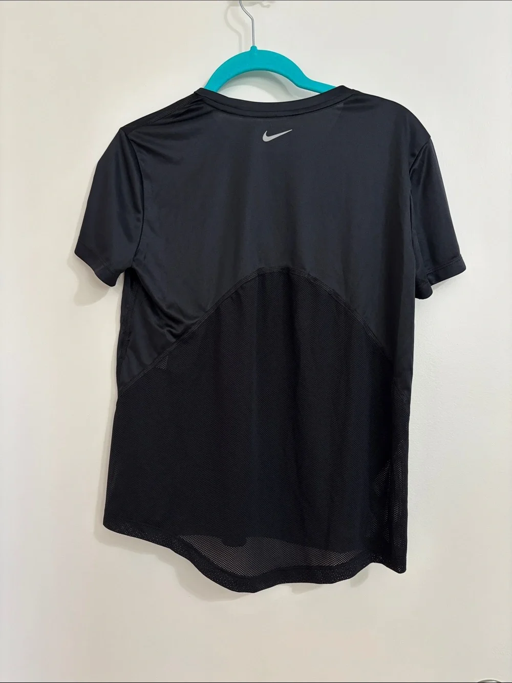 NWT Nike Black Performance Running Shirt with Mesh Back